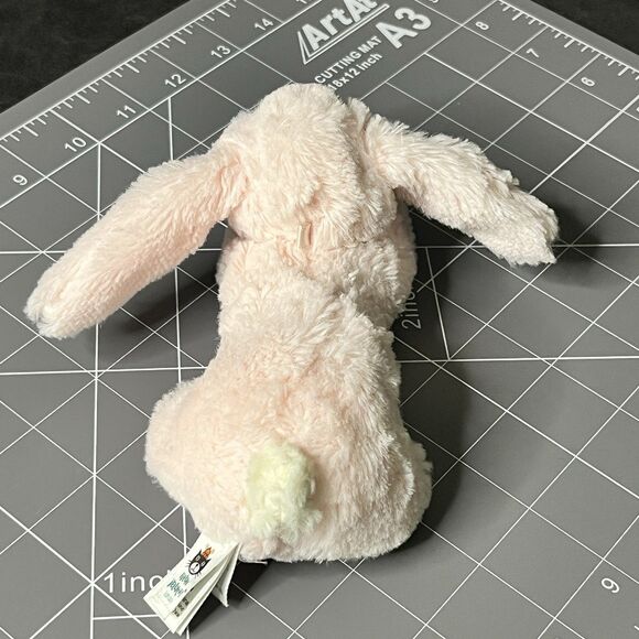 Little Jellycat Pink Bunny Rabbit 6" Stuffed Plush Smudge Crinkle Squeaky Toy - Picture 4 of 15